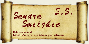 Sandra Smiljkić vizit kartica